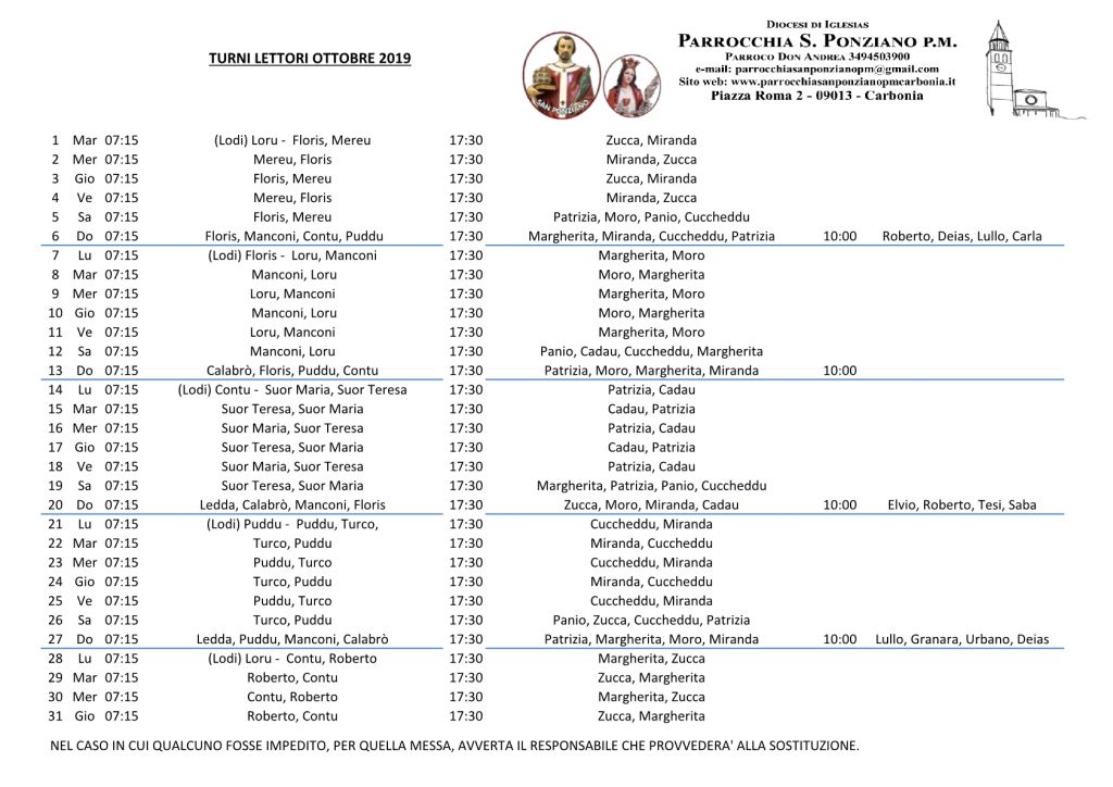 Schema lettori Ottobre 2019 -1