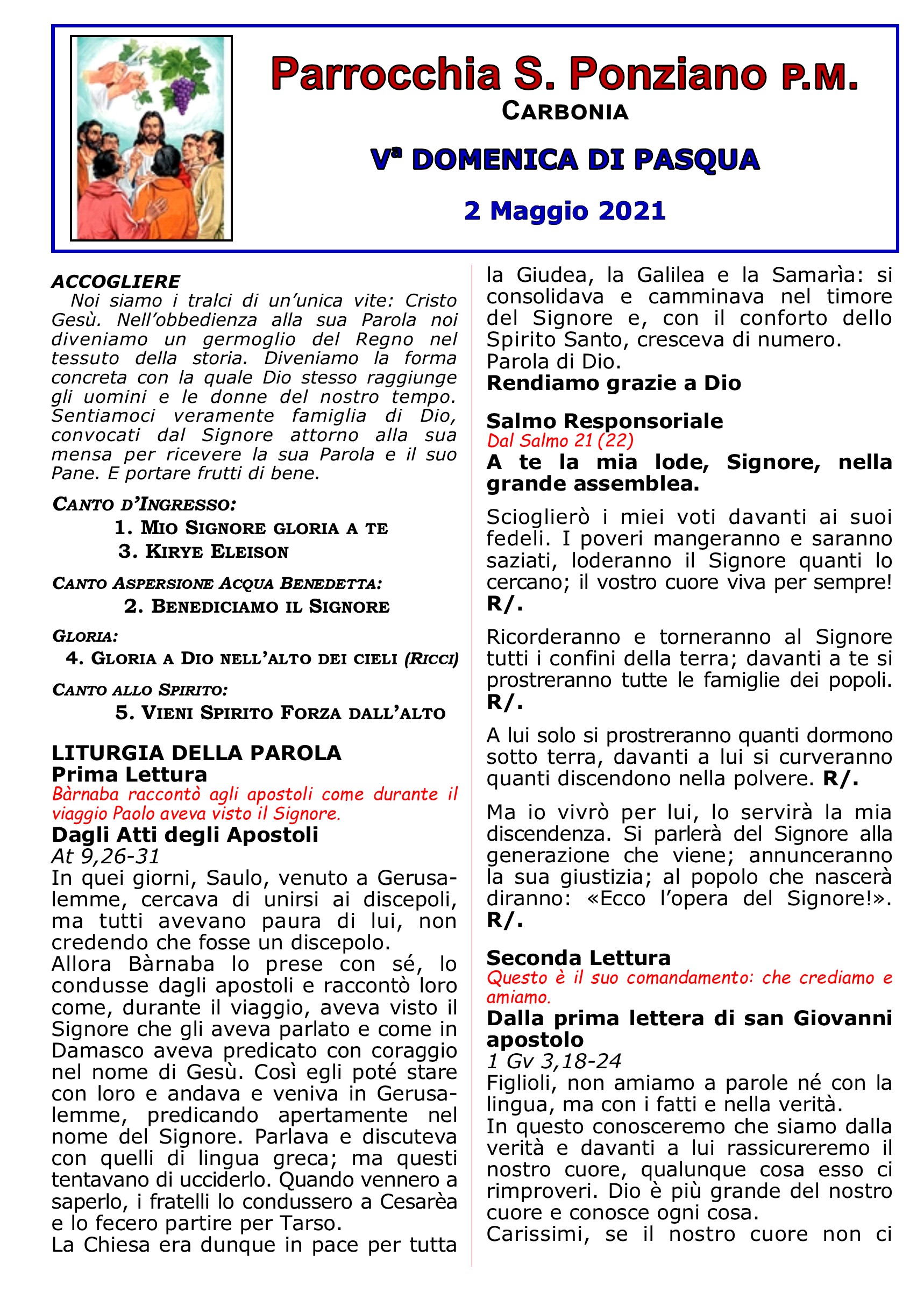 5a di pasqua